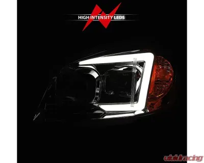 ANZO USA Chrome Projector Plank Style Headlights Chevrolet Cobalt | Pontiac G5 2005-2010 - 121576