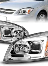 ANZO USA Chrome Projector Plank Style Headlights Chevrolet Cobalt | Pontiac G5 2005-2010                                     - 121576 - Image 6