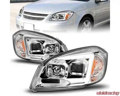 ANZO USA Chrome Projector Plank Style Headlights Chevrolet Cobalt | Pontiac G5 2005-2010 - 121576