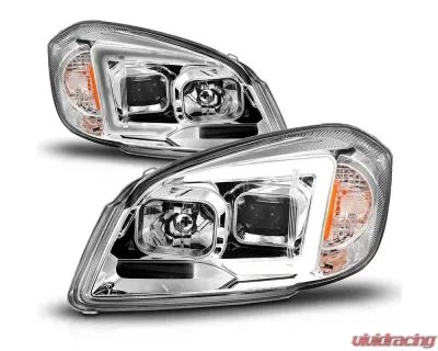 ANZO USA Chrome Projector Plank Style Headlights Chevrolet Cobalt | Pontiac G5 2005-2010 - 121576