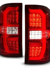 ANZO USA Red/Clear LED Taillights GMC Sierra 1500 2014-2018                                     - 311466 - Image 6