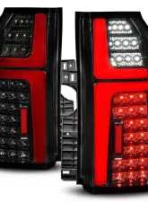 ANZO USA Black Housing Smoke Lens Full Led Tail Lights w/ Light Bar & Sequential Signal Chevrolet Tahoe | Suburban 2015-2020                                     - 311468 - Image 7