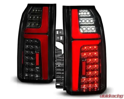 ANZO USA Black Housing Smoke Lens Full Led Tail Lights w/ Light Bar & Sequential Signal Chevrolet Tahoe | Suburban 2015-2020 - 311468