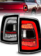 ANZO USA Black Clear Lens LED Tail Lights w/ Sequential Signal Dodge Ram 1500 | 2500 | 3500 2009-2018 311469                                     - 311469 - Image 7