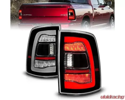 ANZO USA Black Clear Lens LED Tail Lights w/ Sequential Signal Dodge Ram 1500 | 2500 | 3500 2009-2018 311469 - 311469