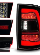 ANZO USA Black Smoke Lens LED Tail Lights w/ Sequential Signal Dodge Ram 1500 | 2500 | 3500 2009-2018                                     - 311470 - Image 2