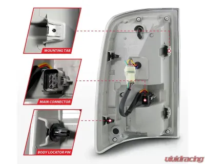 ANZO USA Black Smoke Lens LED Tail Lights w/ Sequential Signal Dodge Ram 1500 | 2500 | 3500 2009-2018 - 311470