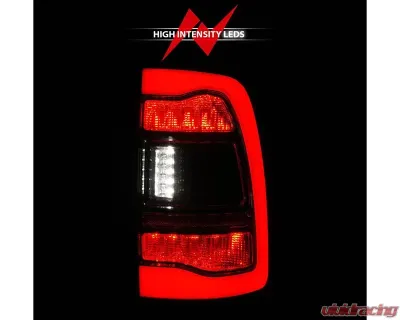 ANZO USA Black Smoke Lens LED Tail Lights w/ Sequential Signal Dodge Ram 1500 | 2500 | 3500 2009-2018 - 311470