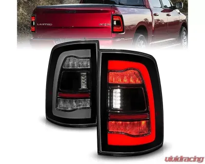 ANZO USA Black Smoke Lens LED Tail Lights w/ Sequential Signal Dodge Ram 1500 | 2500 | 3500 2009-2018 - 311470