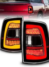 ANZO USA Black Clear Lens LED Tail Lights w/ Amber Sequential Signal Dodge Ram 1500 | 2500 | 3500 2009-2018                                     - 311471 - Image 7