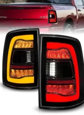 ANZO USA Black Smoke Lens LED Tail Lights w/ Amber Sequential Signal Dodge Ram 1500 | 2500 | 3500 2009-2018                                     - 311472 - Image 7