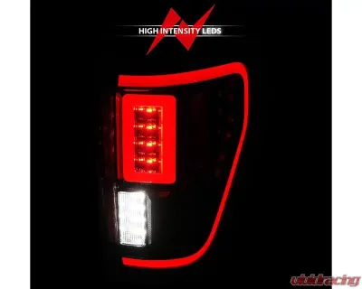 ANZO USA Halogen Model w/out Blis & Led Model w/ Blis System Black Housing Clear Lens Full LED Tail Lights w/ Initiation & Sequential Ford F-150 2021-2023 - 311473