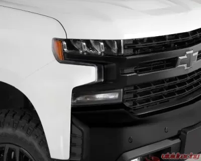 GT Styling 6 pcs Headlight Cover Chevrolet Silverado 1500 2019-2022 - GT0990X