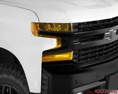 GT Styling 6 pcs Headlight Cover Chevrolet Silverado 1500 2019-2022 - GT0990Y