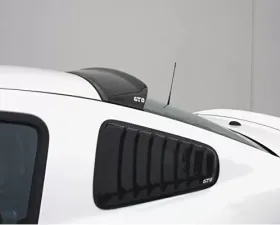 GT Styling Louvered Quarter Window Covers Smoke Ford Mustang 2005-2014