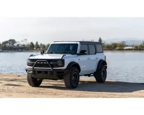 GT Styling 4 Piece Headlight Cover Kit Carbon Fiber Look Ford Bronco 2021-2022