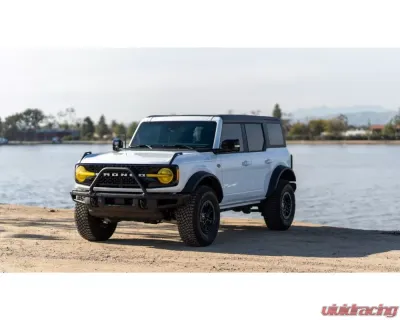 GT Styling 4 Piece Headlight Cover Kit Transparent Yellow Ford Bronco 2021-2022 - GT2160Y