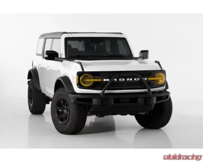 GT Styling 4 Piece Headlight Cover Kit Transparent Yellow Ford Bronco 2021-2022 - GT2160Y