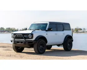 GT Styling 4 Piece Front Daytime Running Light Cover Kit Carbon Fiber Look Ford Bronco 2021-2022