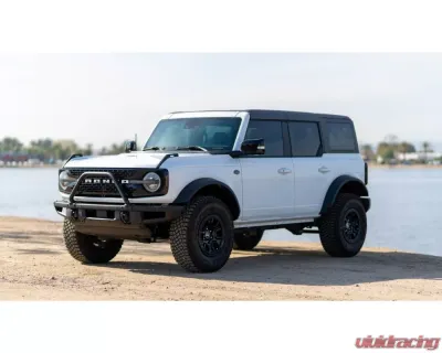 GT Styling 4 Piece Front Daytime Running Light Cover Kit Carbon Fiber Look Ford Bronco 2021-2022 - GT3160X