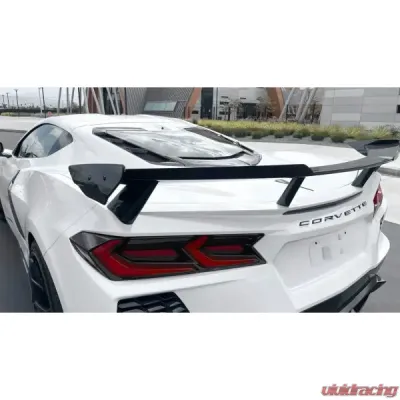 GT Styling Wickerbill High Wing 2 Pcs Black Chevrolet Corvette 2020-2024 - 30101