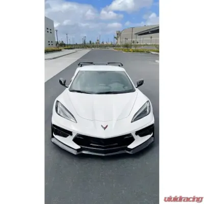 GT Styling Wickerbill High Wing 2 Pcs Black Chevrolet Corvette 2020-2024 - 30101