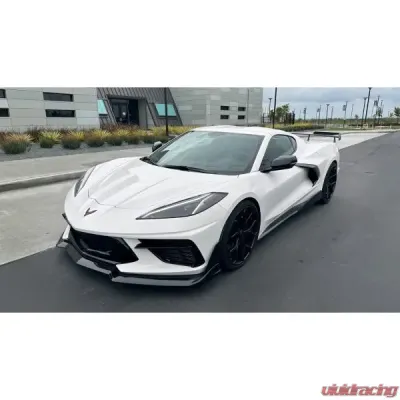 GT Styling Wickerbill High Wing 2 Pcs Black Chevrolet Corvette 2020-2024 - 30101