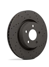 Hawk Performance Drilled and Slotted Front Brake Rotor Set w/ Ceramic Street Brake Pads Cadillac CTS 2003-2008                                     - HKC4073.439Z - Image 2