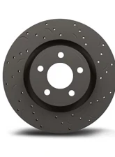 Hawk Performance Drilled and Slotted Front Brake Rotor Set w/ Ceramic Street Brake Pads Cadillac CTS 2003-2008                                     - HKC4073.439Z - Image 5