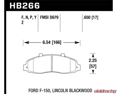 Hawk Performance Drilled and Slotted Front Brake Rotor Set w/ LTS Street Brake Pads Ford F-150 | Lincoln Blackwood 2009-2004 - HKC4345.266Y