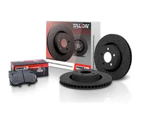 Hawk Performance Drilled and Slotted Front Brake Rotor Set w/ HPS 5.0 Front Brake Pads Volkswagen Passat 1998-1999