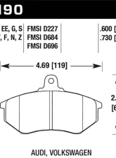 Hawk Performance Drilled and Slotted Front Brake Rotor Set w/ HPS Street Front Brake Pads Volkswagen Golf | GTI | Jetta | Passat 1996-1998                                     - HKC4731.190FA - Image 3