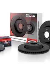 Hawk Performance Drilled and Slotted Front Brake Rotor Set w/ HPS 5.0 Front Brake Pads Audi TT | Golf | Jetta 2000-2006                                     - HKC4775.272BA - Image 5