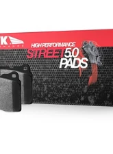 Hawk Performance Drilled and Slotted Front Brake Rotor Set w/ HPS 5.0 Front Brake Pads Audi TT | Golf | Jetta 2000-2006                                     - HKC4775.272BA - Image 2