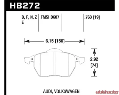 Hawk Performance Drilled and Slotted Front Brake Rotor Set w/ HPS 5.0 Front Brake Pads Audi TT | Golf | Jetta 2000-2006 - HKC4775.272BA