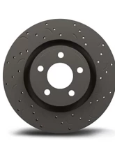 Hawk Performance Front Discs Drilled and Slotted Rear Brake 285mm Rotor Set w/ Ceramic Street Rear Brake Pads Saab 9-3 Sport Sedan 2005-2011                                     - HKC4805.478Z - Image 2