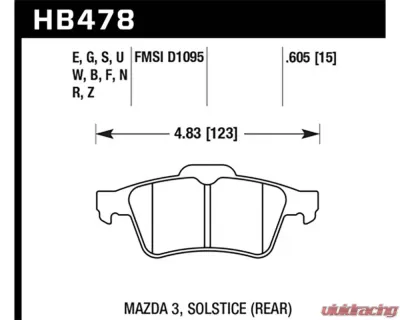 Hawk Performance Front Discs Drilled and Slotted Rear Brake 285mm Rotor Set w/ Ceramic Street Rear Brake Pads Saab 9-3 Sport Sedan 2005-2011 - HKC4805.478Z