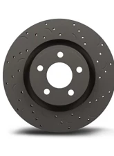 Hawk Performance Front Discs Drilled and Slotted Rear Brake 302mm Rotor Set w/ Ceramic Street Rear Brake Pads Saab 9-3 Sport Sedan 2005-2011                                     - HKC4806.478Z - Image 2