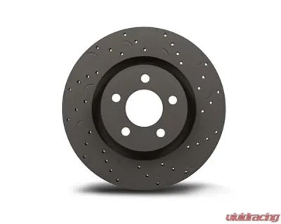 Hawk Performance Drilled and Slotted Front Brake Rotor Set w/ HPS Street Brake Pads Infiniti Q45 1997-2001 - HKC5275.326F