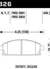 Hawk Performance Drilled and Slotted Front Brake Rotor Set w/ HPS Street Brake Pads Infiniti Q45 1997-2001                                     - HKC5275.326F - Image 5