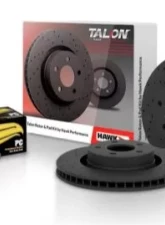 Hawk Performance Drilled and Slotted Front Brake Rotor Set w/ Ceramic Street Brake Pads Mazda 6 2003-2005                                     - HKC5367.459Z - Image 5