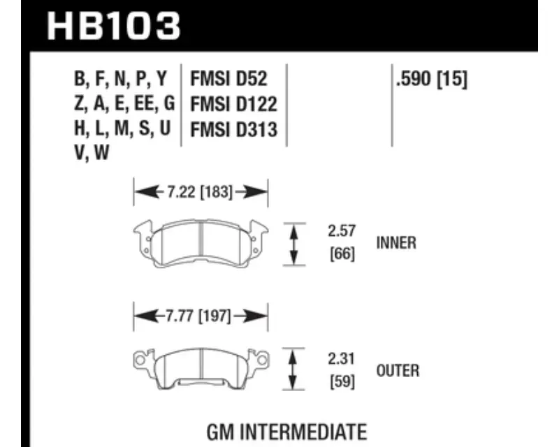 Hawk Performance Black Front - HB103M.590