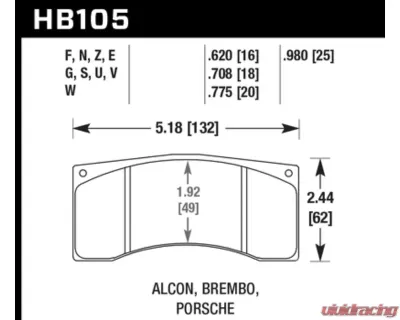 Hawk Performance DTC-60 - HB105G.775