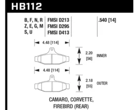 Hawk Performance DTC-70 Rear