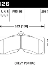 Hawk Performance HT-10 Chevrolet Corvette Front 1966-1982                                     - HB126S.505 - Image 2