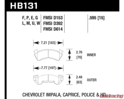 Hawk Performance DTC-30 Front - HB131W.595