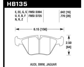 Hawk Performance DTC-70 BMW Front