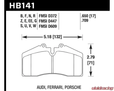 Hawk Performance HP Plus - HB141N.650