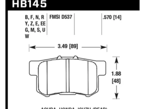 Hawk Performance HP Plus Rear - HB145N.570 - Image 4