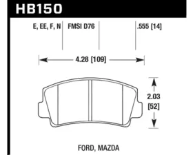 Hawk Performance HPS Mazda RX-7 Front 1979-1985
